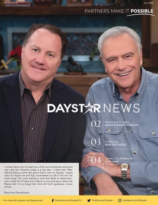 Daystar-Television-Network-Newsletter-Pledge-Forms-2022-June-Cover